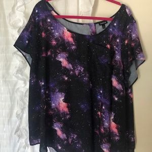 Torrid Galaxy pattern blouse